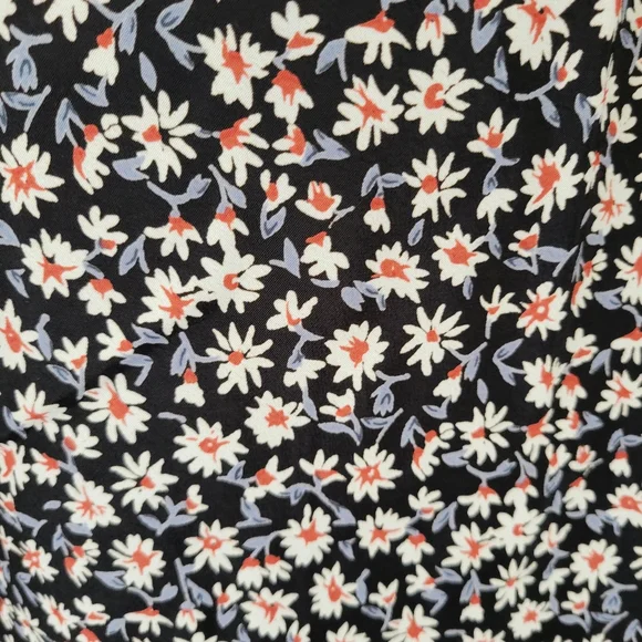 Y2K Jonathan Martin Black Floral Spaghetti Strap Midi Dress - Picture 4 of 5